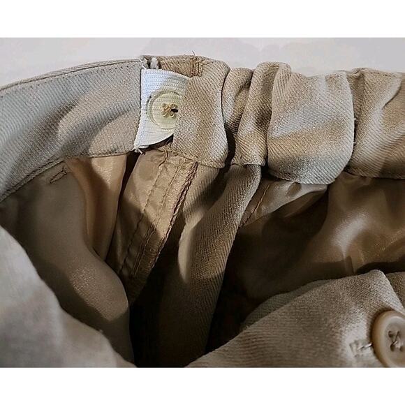 Liz Lange Maternity Casual Pants Wide Leg Straight Tan Size 8 - Picture 7 of 8